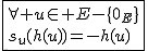 2$\fbox{\forall u\in E-\{0_E\}\\s_u(h(u))=-h(u)}