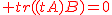 2$\red tr((tA)B)=0