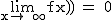 2$\textrm\lim_{x\to +\infty}{f(x)} = 0