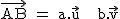 2$\textrm \vec{AB} = a.\vec{u} + b.\vec{v}