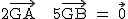 2$\textrm 2\vec{GA} + 5\vec{GB} = \vec{0}