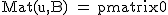 2$\textrm Mat(u,B) = \begin{pmatrix}0&1&0\\0&0&0\\0&0&0\end{pmatrix}