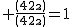 2$ \frac{\(4\\2\)}{\(4\\2\)}=1