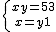 2$ \left\{{x+y = 53 \atop x=y+1}\right.