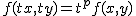 2$f(tx,ty)=t^{p}f(x,y)