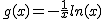 2$g(x)~=~-\frac{1}{x}ln(x)