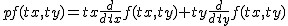 2$pf(tx,ty)=tx\frac{d}{dtx}f(tx,ty)+ty\frac{d}{dty}f(tx,ty)