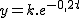 2$y=k.e^{-0,2t}