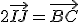 2\vec{IJ}=\vec{BC}