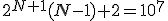 2^{N+1}(N-1)+2=10^7
