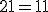 2+ 1 = 1 + 1