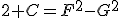 2 C=F^2-G^2