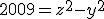 2009=z^2-y^2