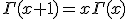 3$\Gamma(x+1)=x\Gamma(x)