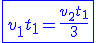 3$\blue\fbox{v_1t_1=\frac{v_2t_1}{3}}