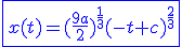 3$\blue\fbox{x(t)=(\frac{9a}{2})^{\frac{1}{3}}(-t+c)^{\frac{2}{3}}}