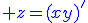 3$\blue z=(xy)'