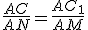 3$\frac{AC}{AN}=\frac{AC_1}{AM}