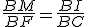 3$\frac{BM}{BF}=\frac{BI}{BC}