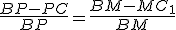 3$\frac{BP-PC}{BP}=\frac{BM-MC_1}{BM}