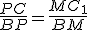 3$\frac{PC}{BP}=\frac{MC_1}{BM}