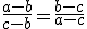 3$\frac{a-b}{c-b}=\frac{b-c}{a-c}