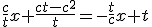3$\frac{c}{t}x+\frac{ct-c^2}{t}=-\frac{t}{c}x+t