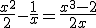 3$\frac{x^{2}}{2}-\frac{1}{x}=\frac{x^{3}-2}{2x}
