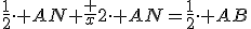 3$\frac12\cdot AN+\frac x2\cdot AN=\frac12\cdot AB