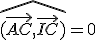 3$\hat{(\vec{AC},\vec{IC})}=0