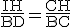 3$\rm\fra{IH}{BD}=\fra{CH}{BC}