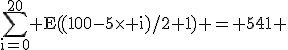 3$\rm\sum_{i=0}^{20} E((100-5\times i)/2+1) = 541 