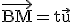3$\rm\vec{BM}=t\vec{u}