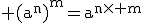 3$\rm (a^n)^m=a^{n\times m}