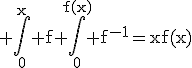 3$\rm \Bigint_{0}^{x} f+\Bigint_{0}^{f(x)} f^{-1}=xf(x)