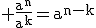 3$\rm \frac{a^{n}}{a^{k}}=a^{n-k}