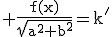 3$\rm \frac{f(x)}{\sqrt{a^{2}+b^{2}}}=k'