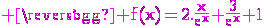 3$\rm \magenta f(x)=2.\frac{x}{e^x}+\frac{3}{e^x}+1