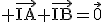 3$\rm \vec{IA}+\vec{IB}=\vec{0}