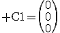 3$\rm C1=\(0\\0\\0\)