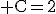 3$\rm C=2