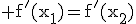 3$\rm f'(x_{1})=f'(x_{2})