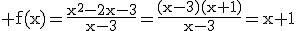 3$\rm f(x)=\frac{x^{2}-2x-3}{x-3}=\frac{(x-3)(x+1)}{x-3}=x+1