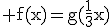 3$\rm f(x)=g(\frac{1}{3}x)