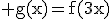 3$\rm g(x)=f(3x)