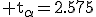 3$\rm t_\alpha=2.575