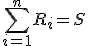 3$\sum\limits_{i=1}^{n}R_i=S