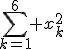 3$\sum_{k=1}^{6} x^2_k
