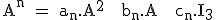 3$\textrm A^n = a_n.A^2 + b_n.A + c_n.I_3