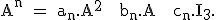 3$\textrm A^n = a_n.A^2 + b_n.A + c_n.I_3.